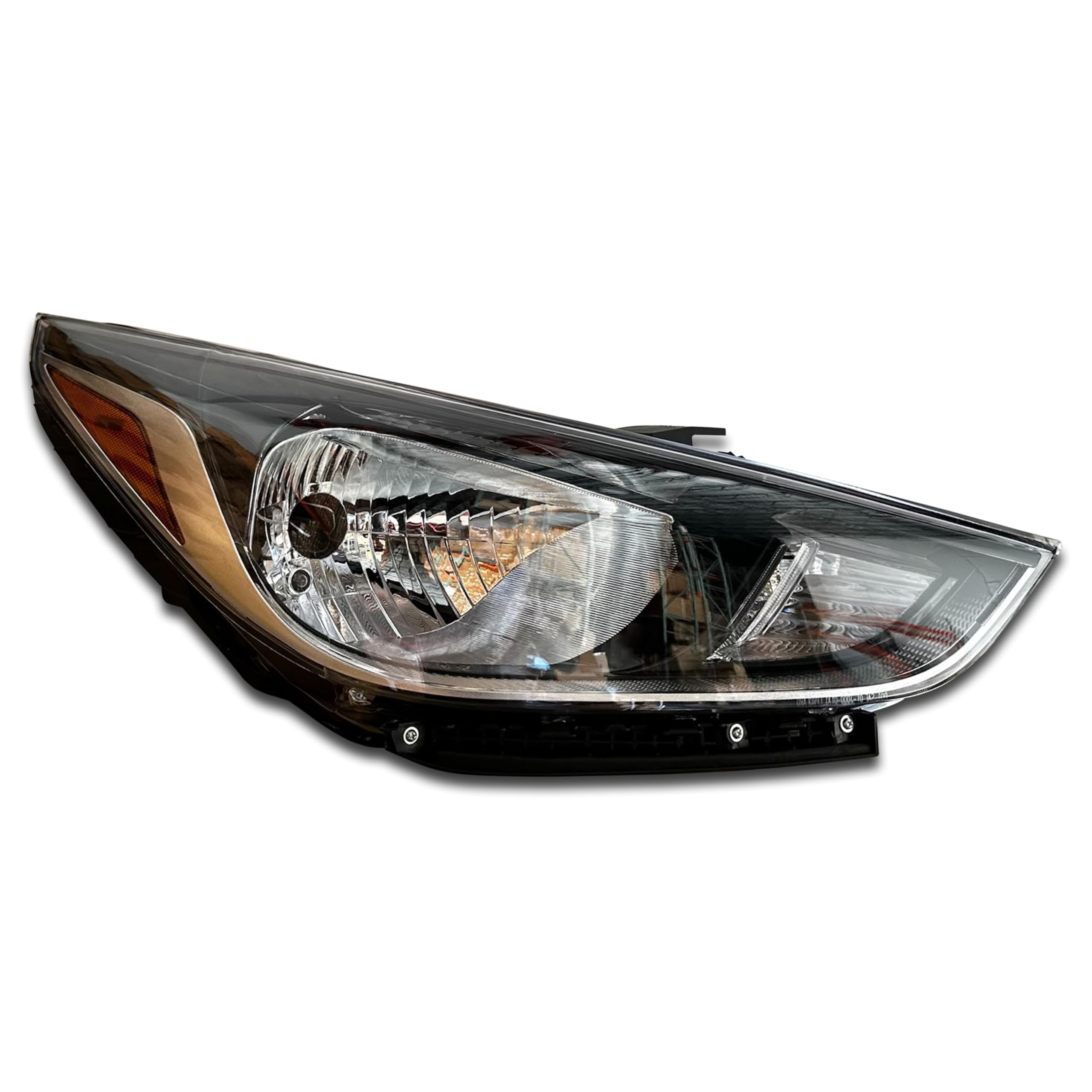 Right headlamp assembly composite new CAPA certified aftermarket Hyundai Accent 2018-2022