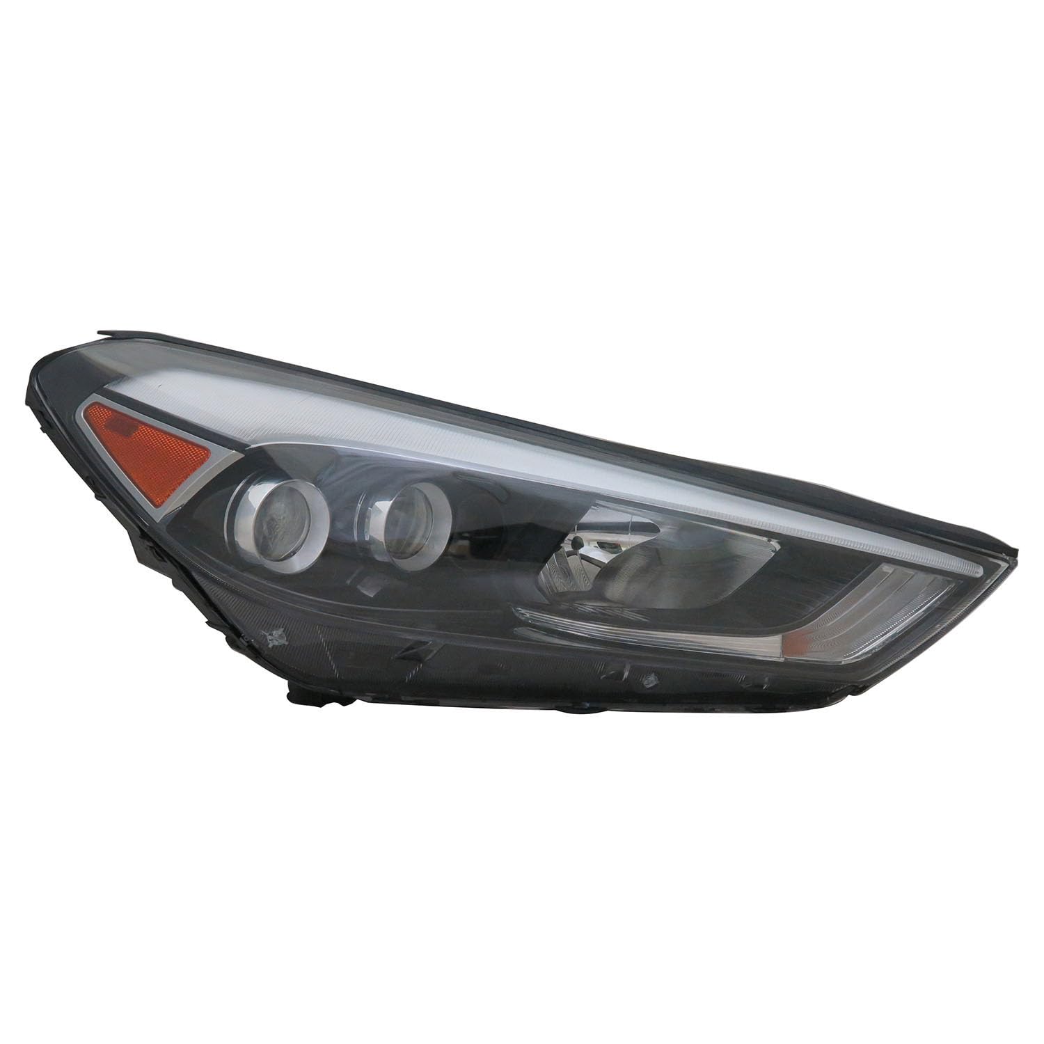 Right headlamp assembly composite new aftermarket replacement Hyundai Tucson 2016-2018