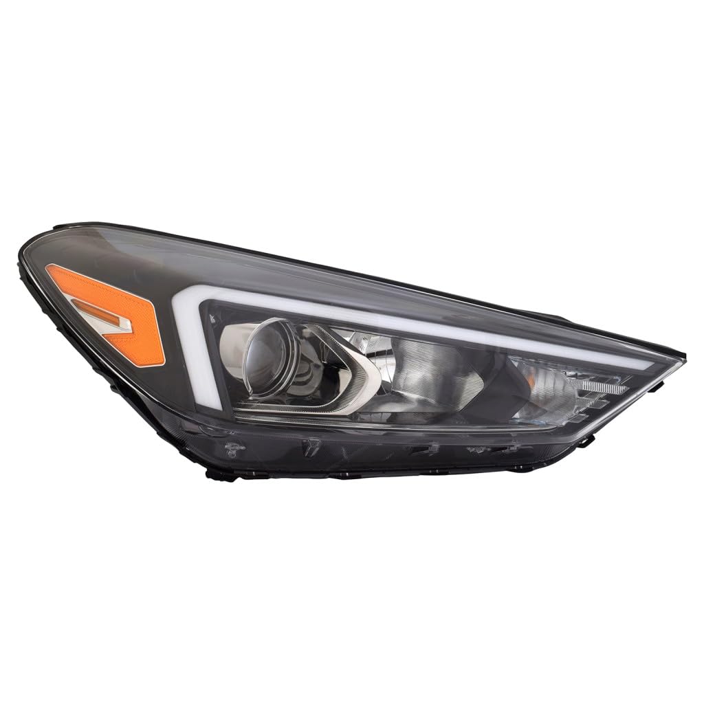 Right headlamp assembly composite new aftermarket replacement Hyundai Tucson 2019-2021