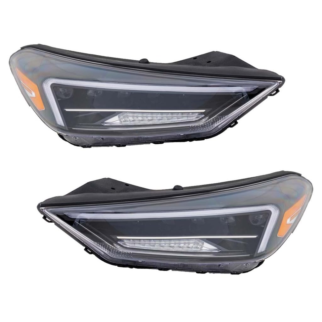 Right headlamp assembly composite new CAPA certified aftermarket Hyundai Tucson 2019-2021
