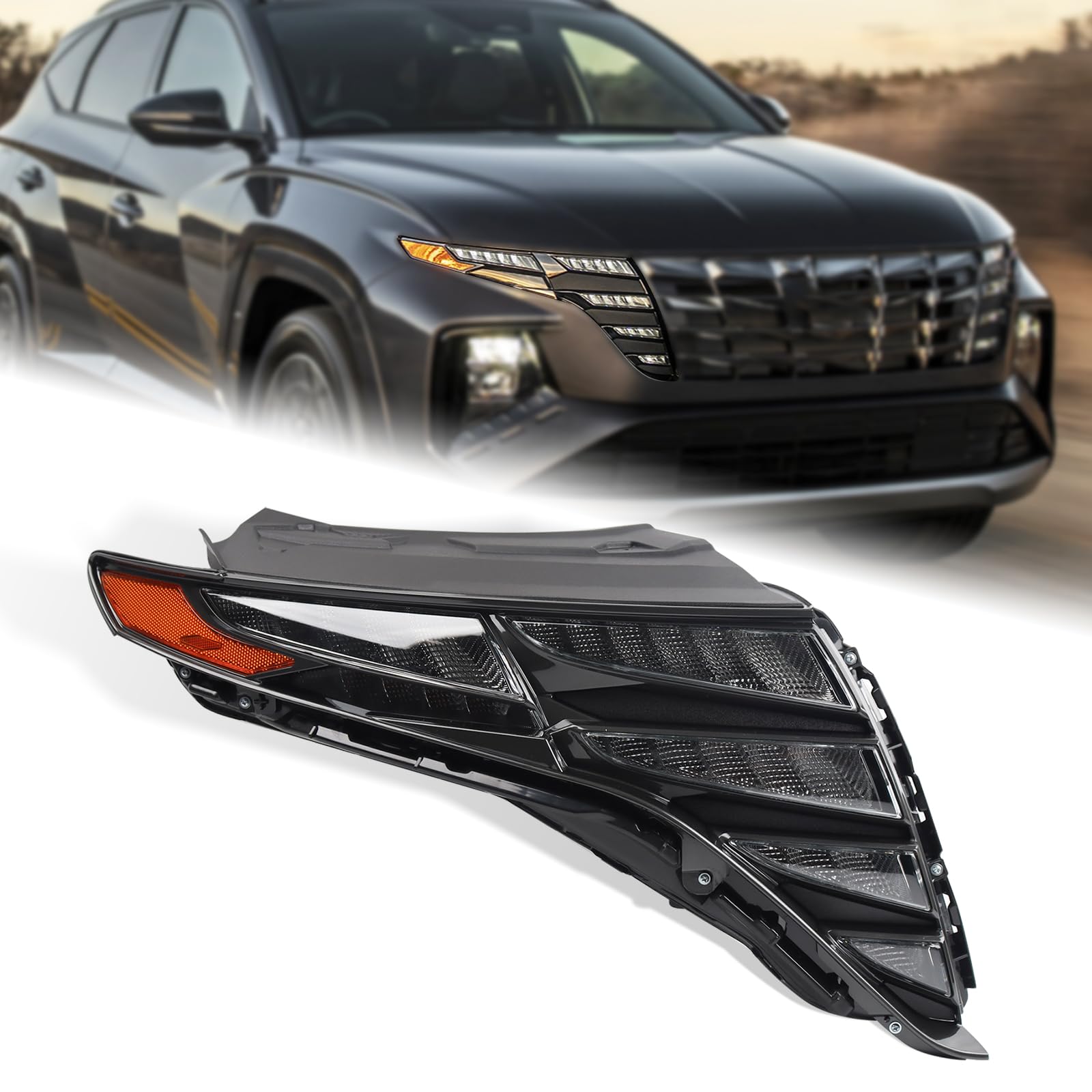 Right driving lamp nueva aftermarket certificada CAPA Hyundai Tucson 2022-2024