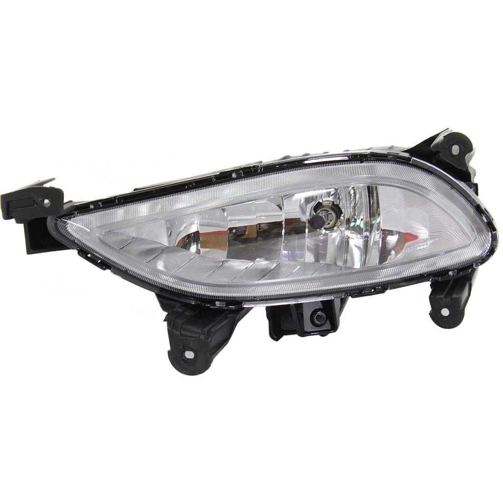 Left fog lamp assembly new CAPA certified aftermarket Hyundai Sonata 2011-2013