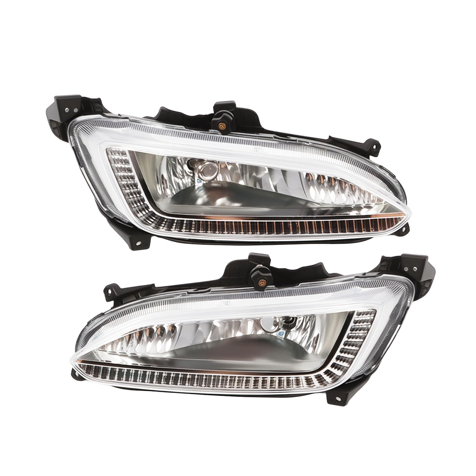 Right fog lamp assembly new aftermarket replacement Hyundai Santa FE Sport 2013-2016