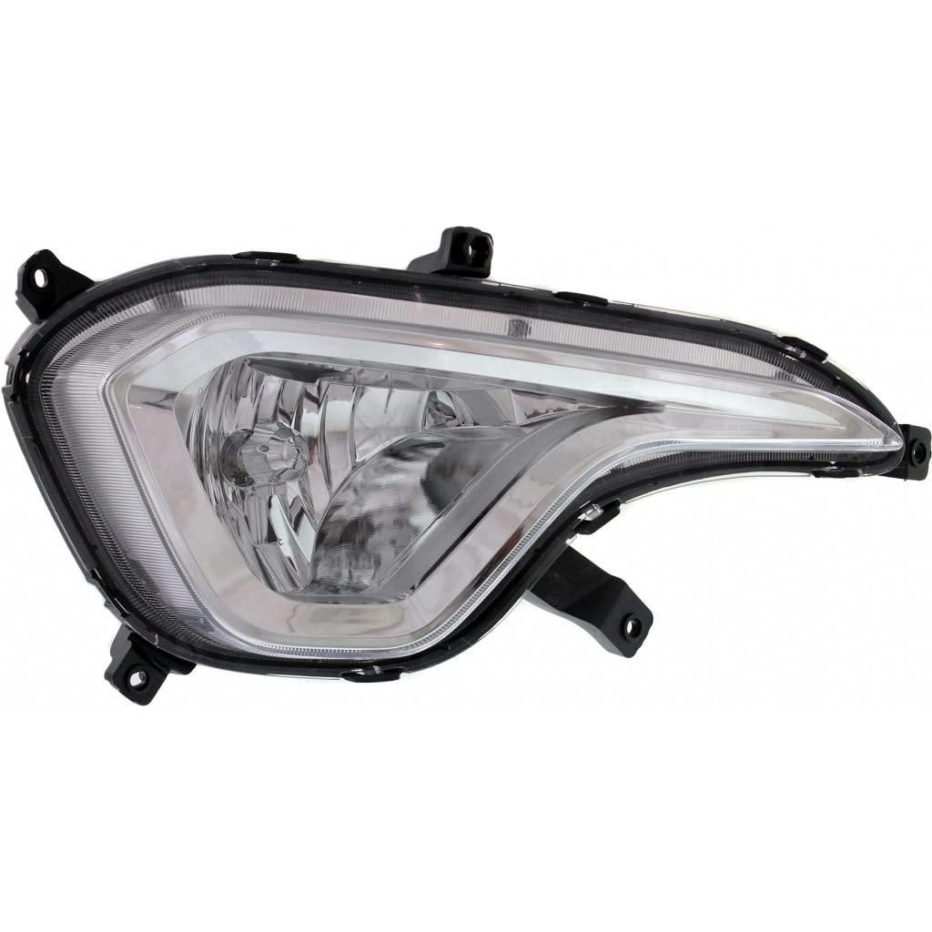 Right fog lamp assembly new aftermarket replacement Hyundai Santa FE 2013-2016