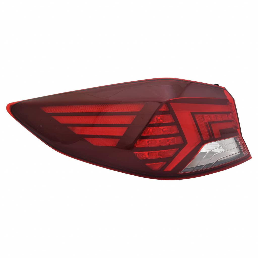 Left taillamp assembly outer new aftermarket replacement Hyundai Elantra 2019-2020