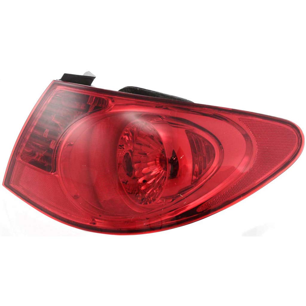 Right taillamp assembly outer new CAPA certified aftermarket Hyundai Elantra 2007-2010