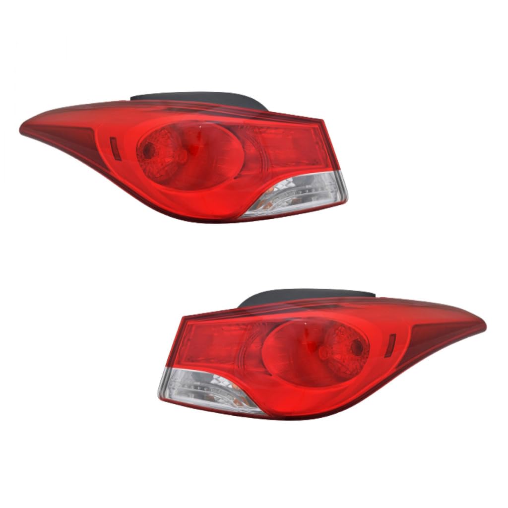 Right taillamp assembly outer new CAPA certified aftermarket Hyundai Elantra 2011-2013