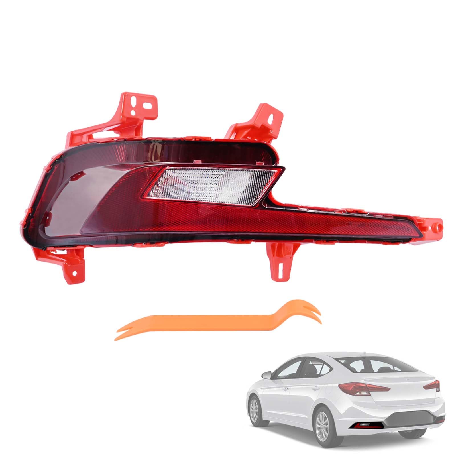 Left back up lamp assembly new CAPA certified aftermarket Hyundai Elantra 2019-2020