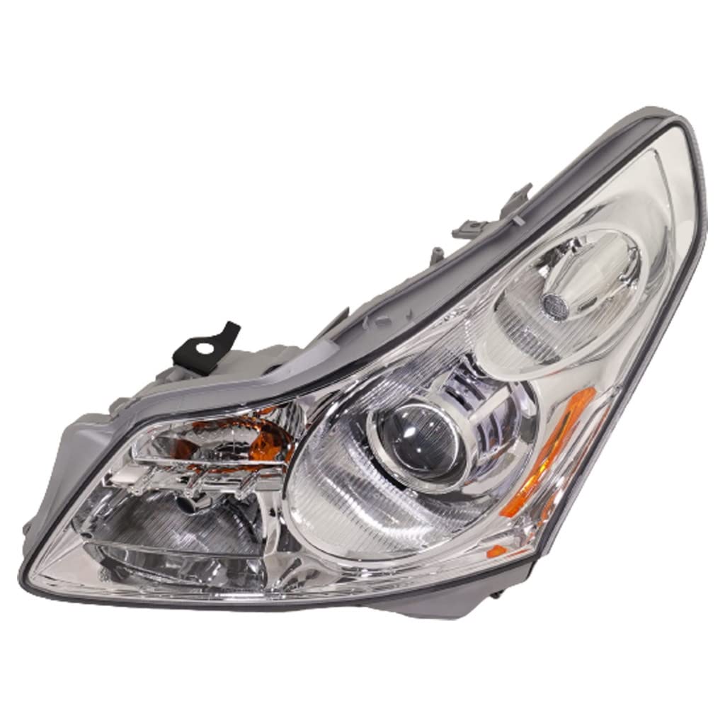Left headlamp assembly composite new aftermarket replacement Infiniti G35 2007-2008