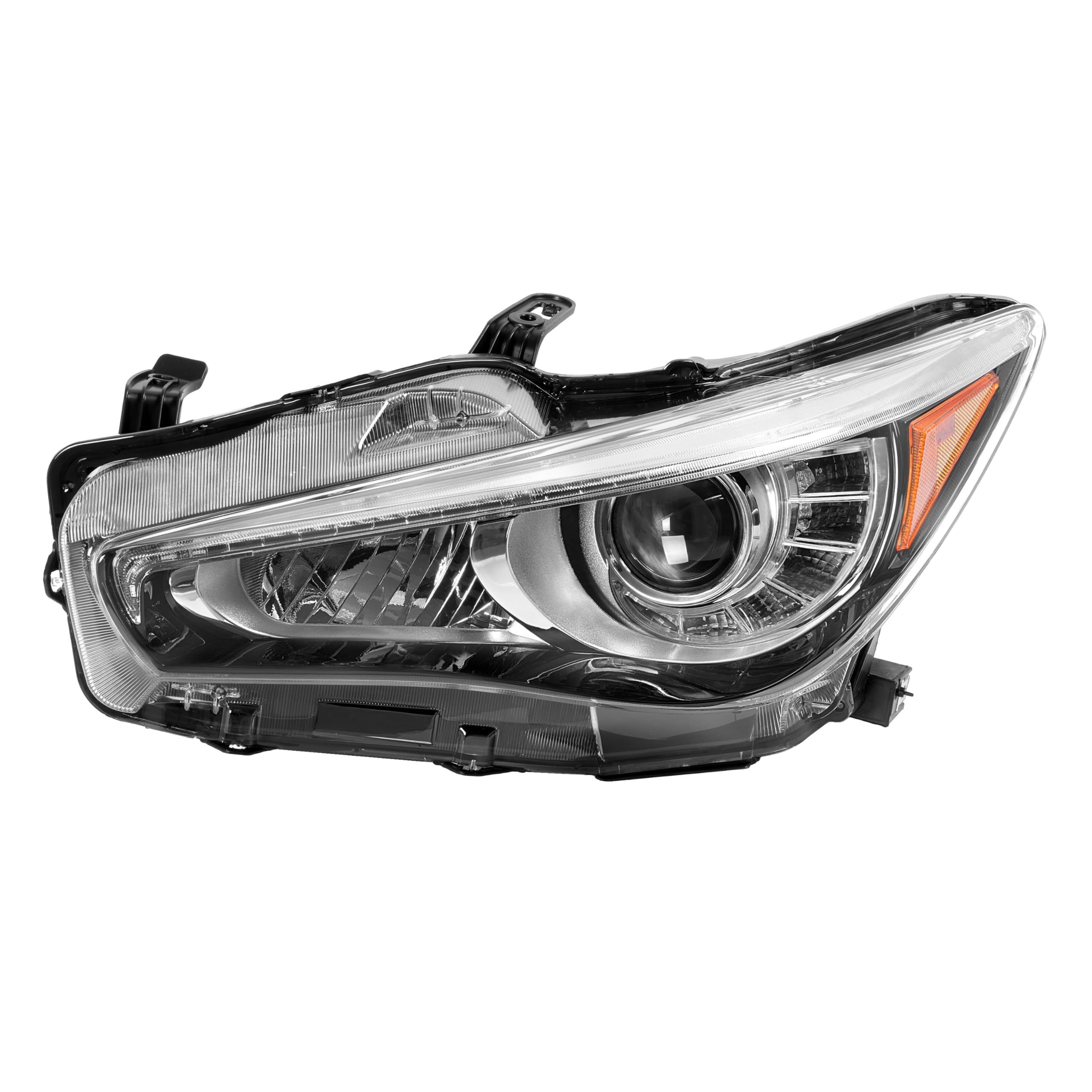Left headlamp assembly composite used genuine OEM Infiniti Q50 2014-2017