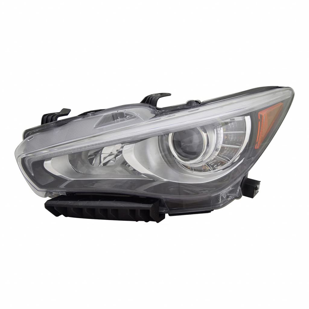 Left headlamp assembly composite new aftermarket replacement Infiniti Q50 2018-2024