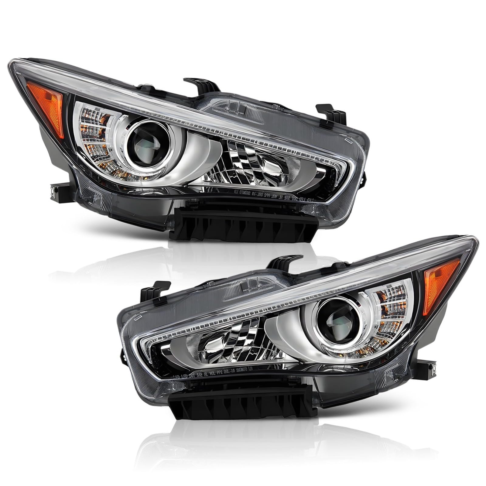 Right headlamp assembly composite used genuine OEM Infiniti Q50 2014-2017