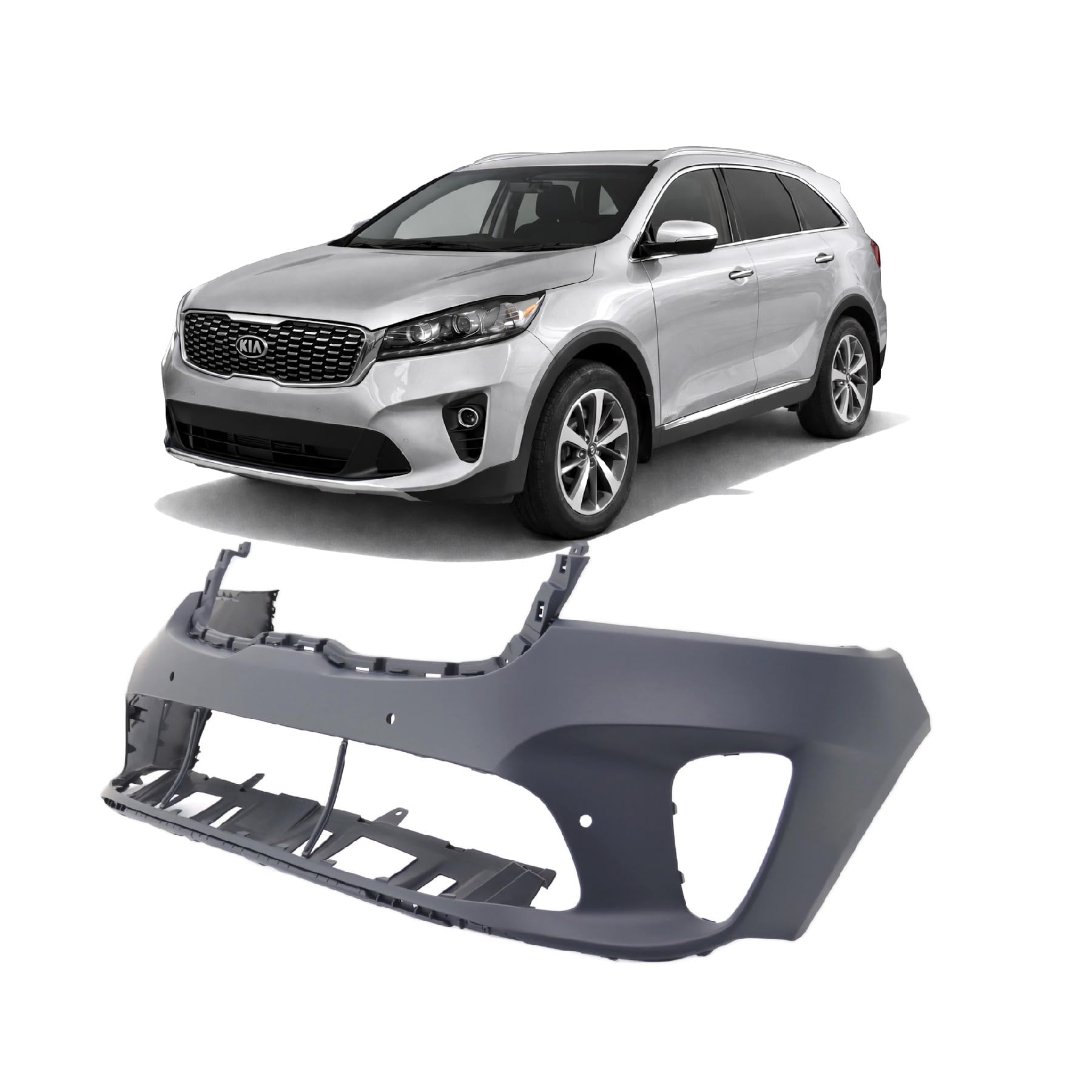 Front bumper cover new CAPA certified aftermarket KIA Sorento 2019-2020