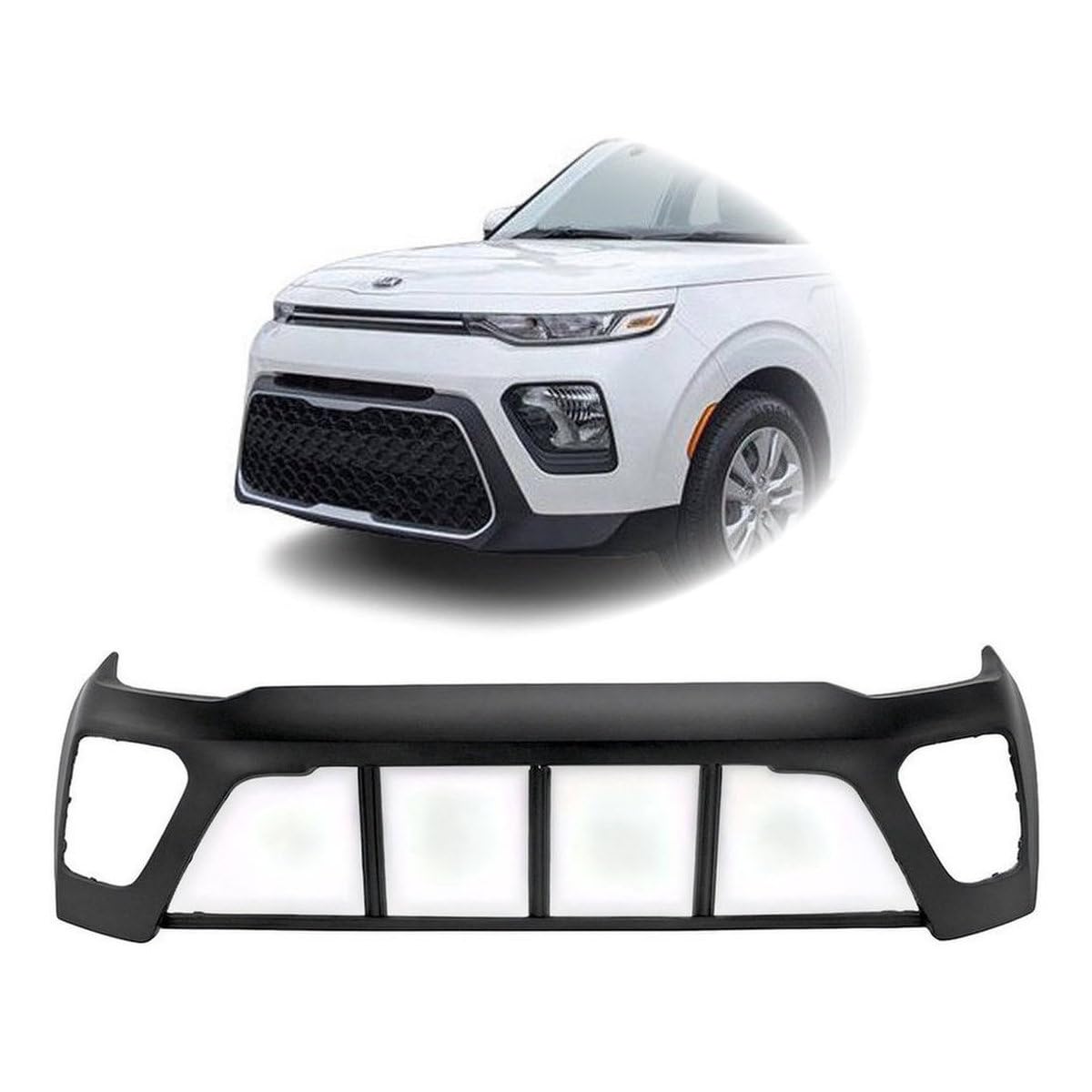 Front bumper cover upper new CAPA certified aftermarket KIA Soul 2020-2022