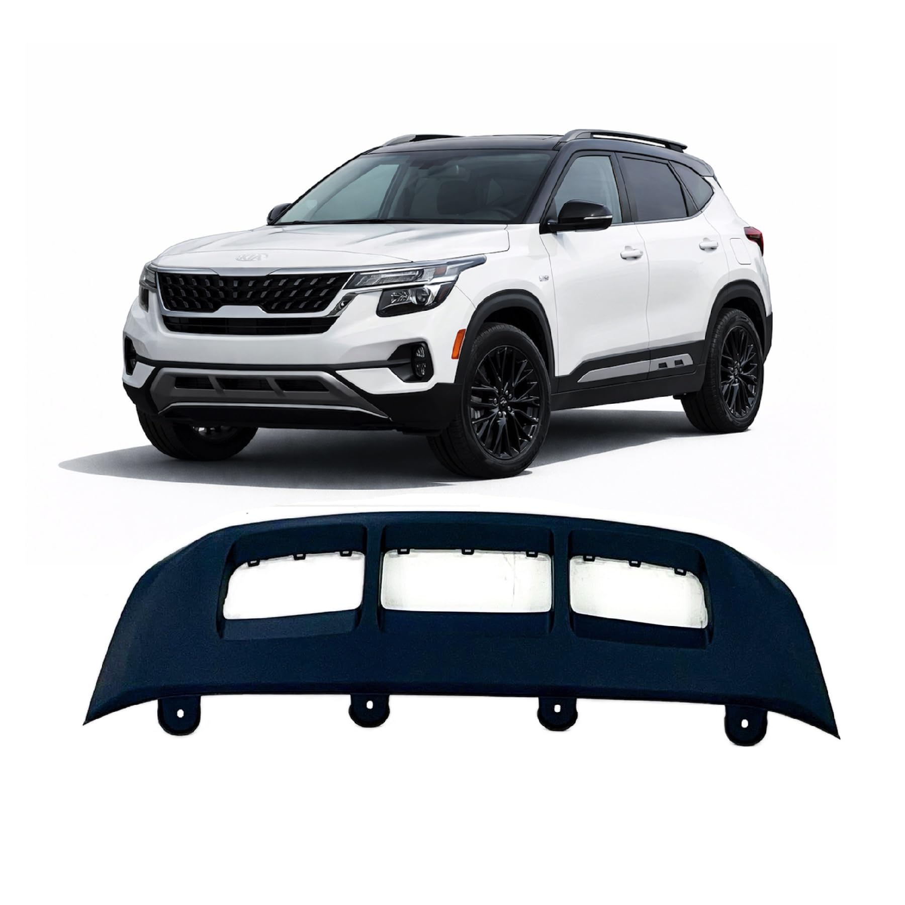 Front bumper valance new CAPA certified aftermarket KIA Seltos 2021-2023