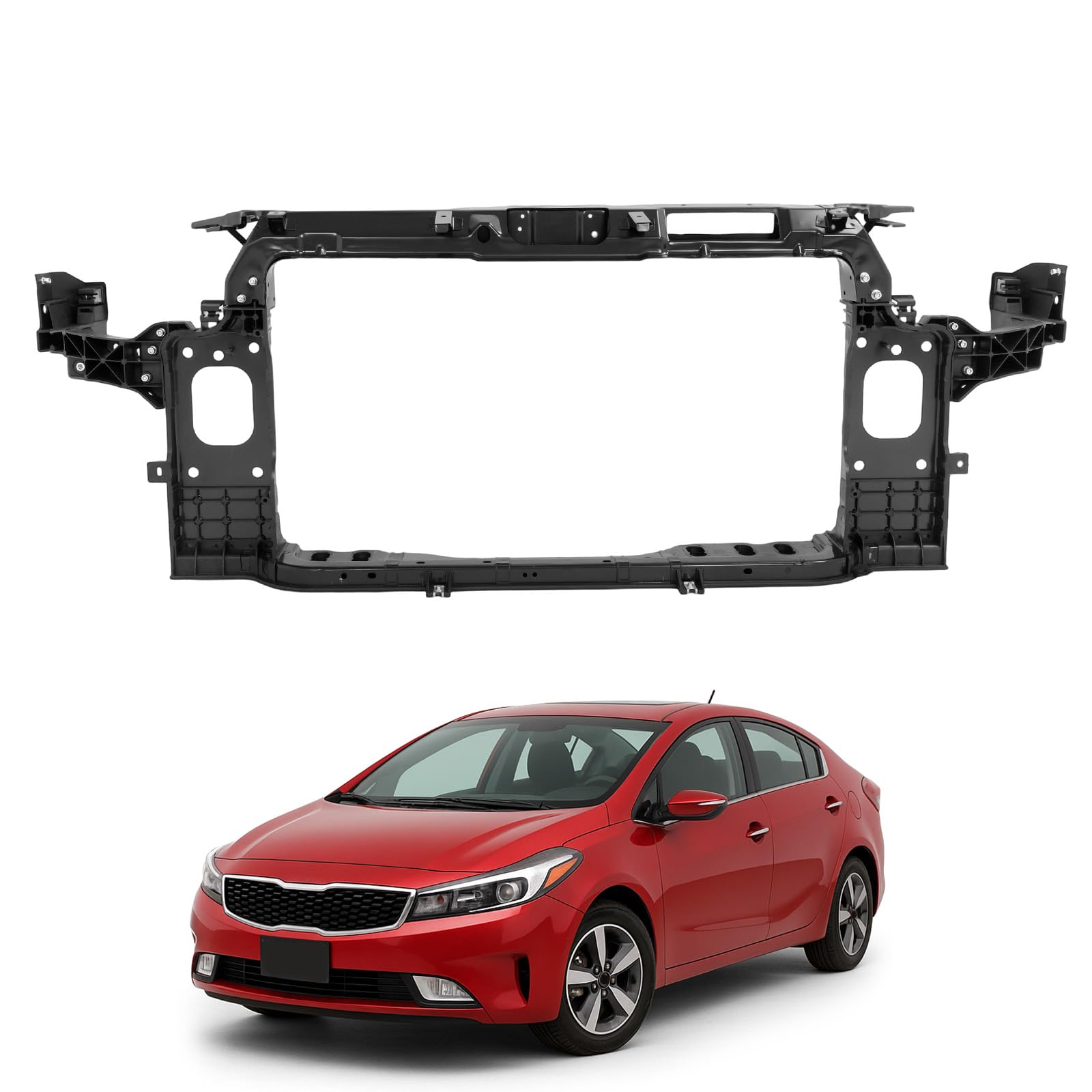 Soporte de radiador nuevo aftermarket certificado CAPA KIA Forte 2017-2018