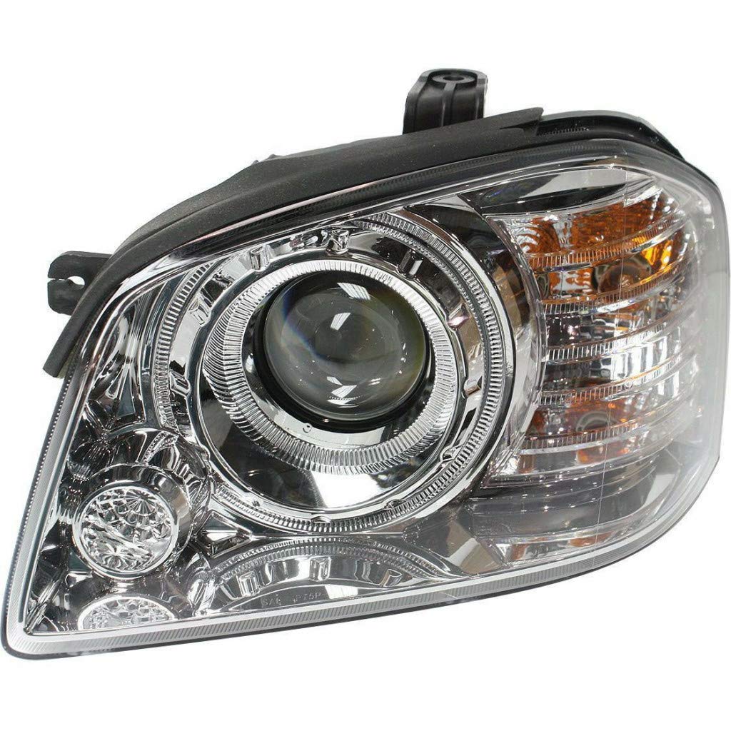 Left headlamp assembly composite new aftermarket replacement KIA Magentis 2005-2006