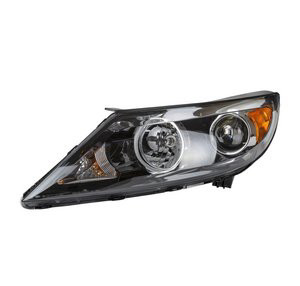 Left headlamp assembly composite new aftermarket replacement KIA Sportage 2011-2012
