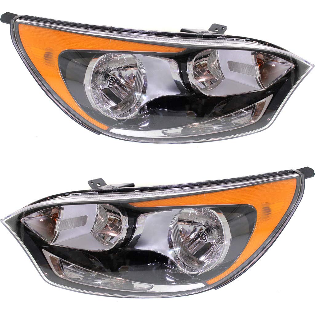 Left headlamp assembly composite new CAPA certified aftermarket KIA RIO 2012-2017