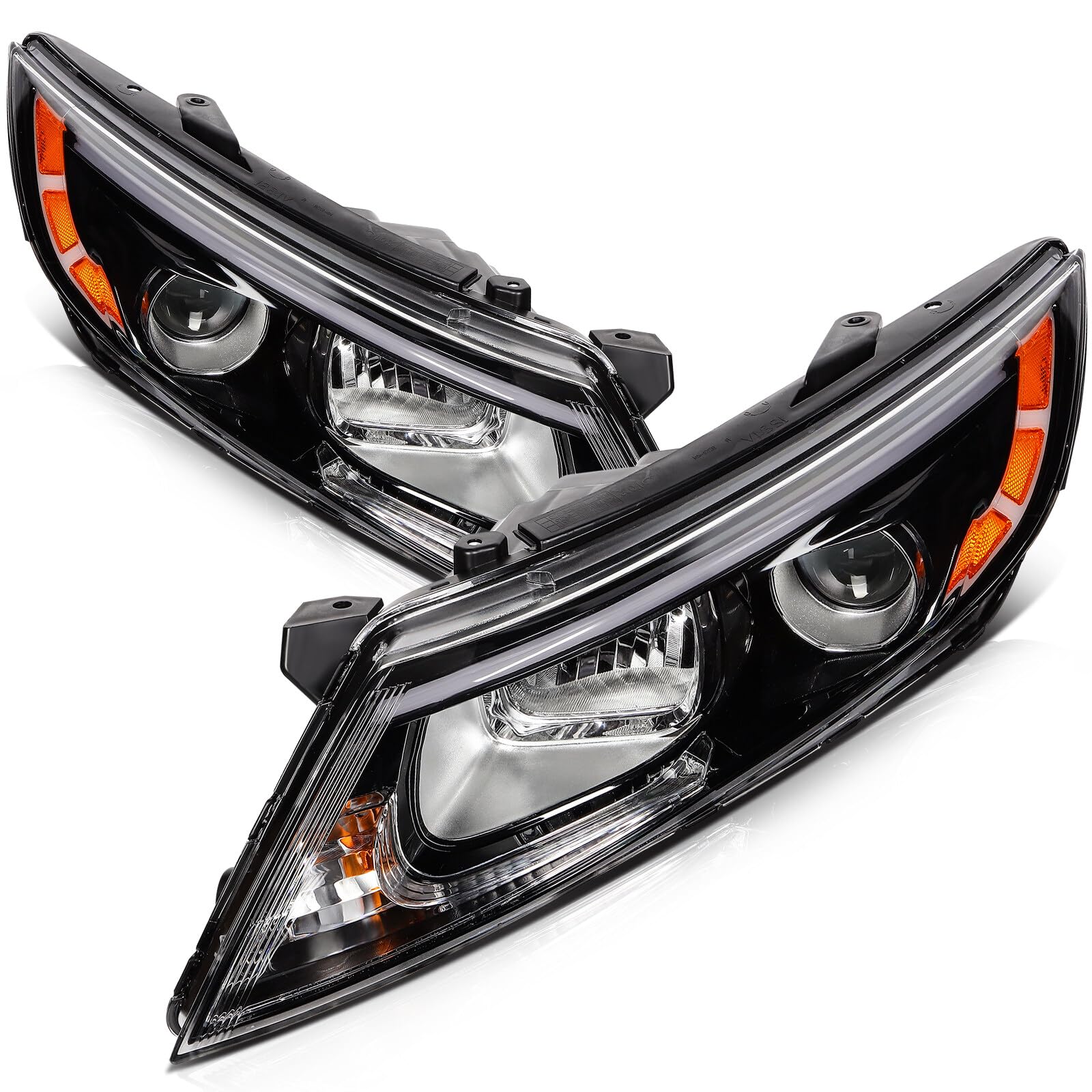Left headlamp assembly composite new aftermarket replacement KIA Optima 2014-2015