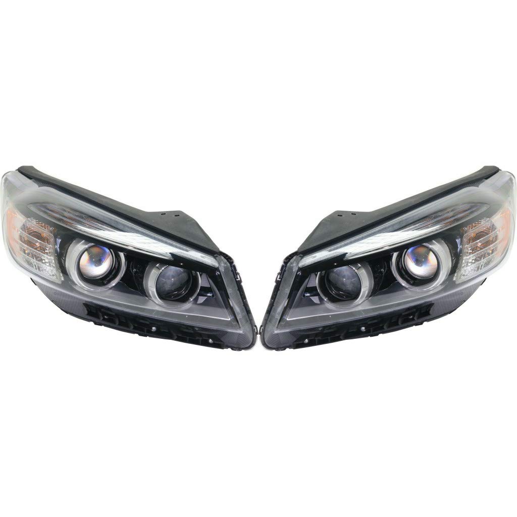 Left headlamp assembly composite new CAPA certified aftermarket KIA Sorento 2016-2018