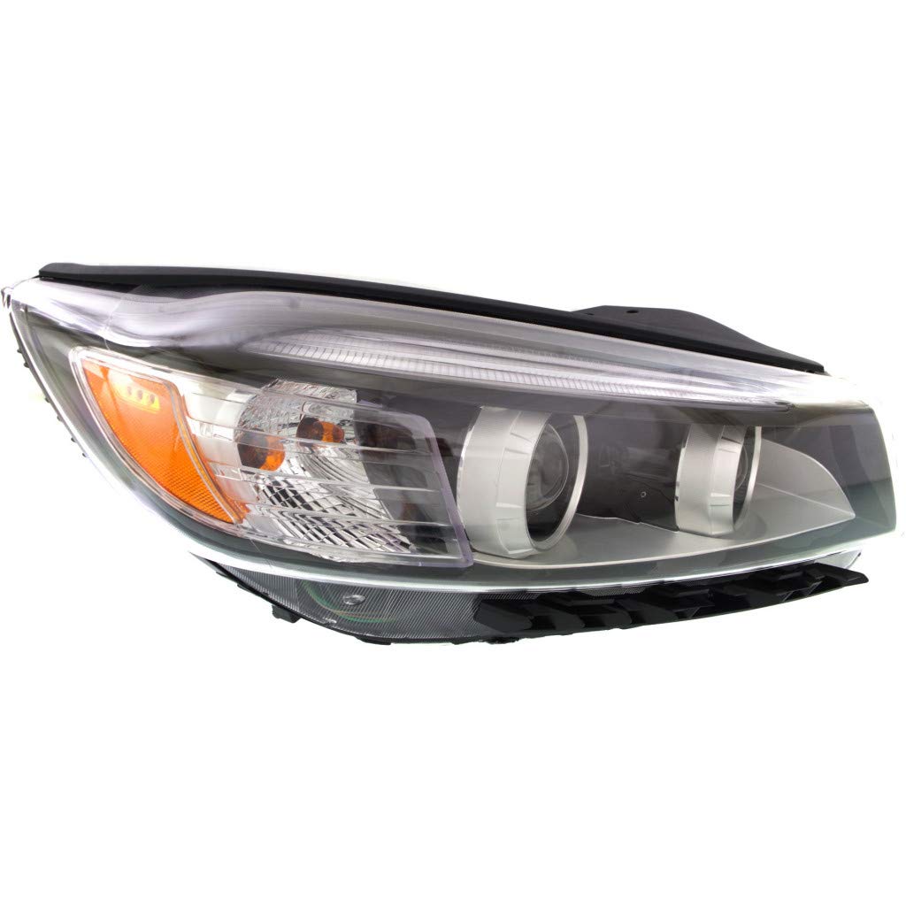 Right headlamp assembly composite new CAPA certified aftermarket KIA Sorento 2016-2018