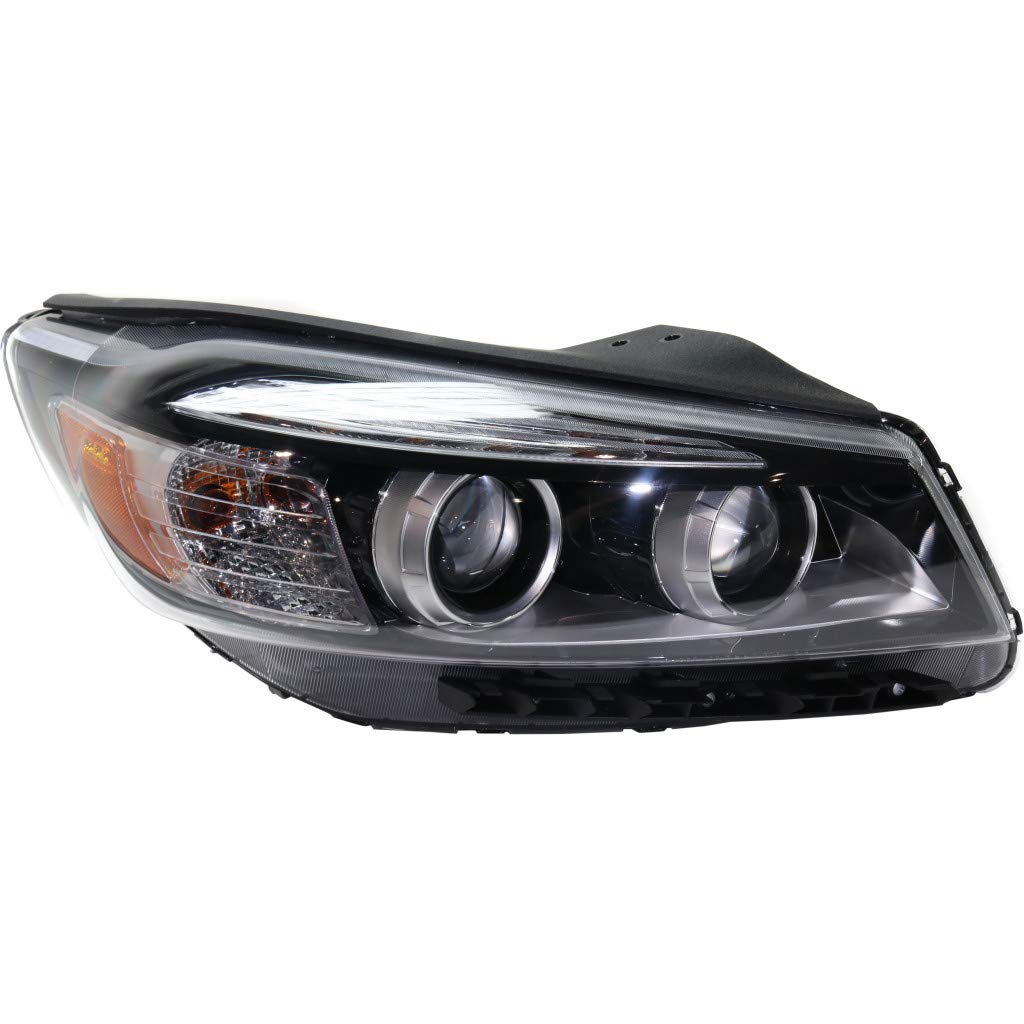 Right headlamp assembly composite new CAPA certified aftermarket KIA Sorento 2016-2018