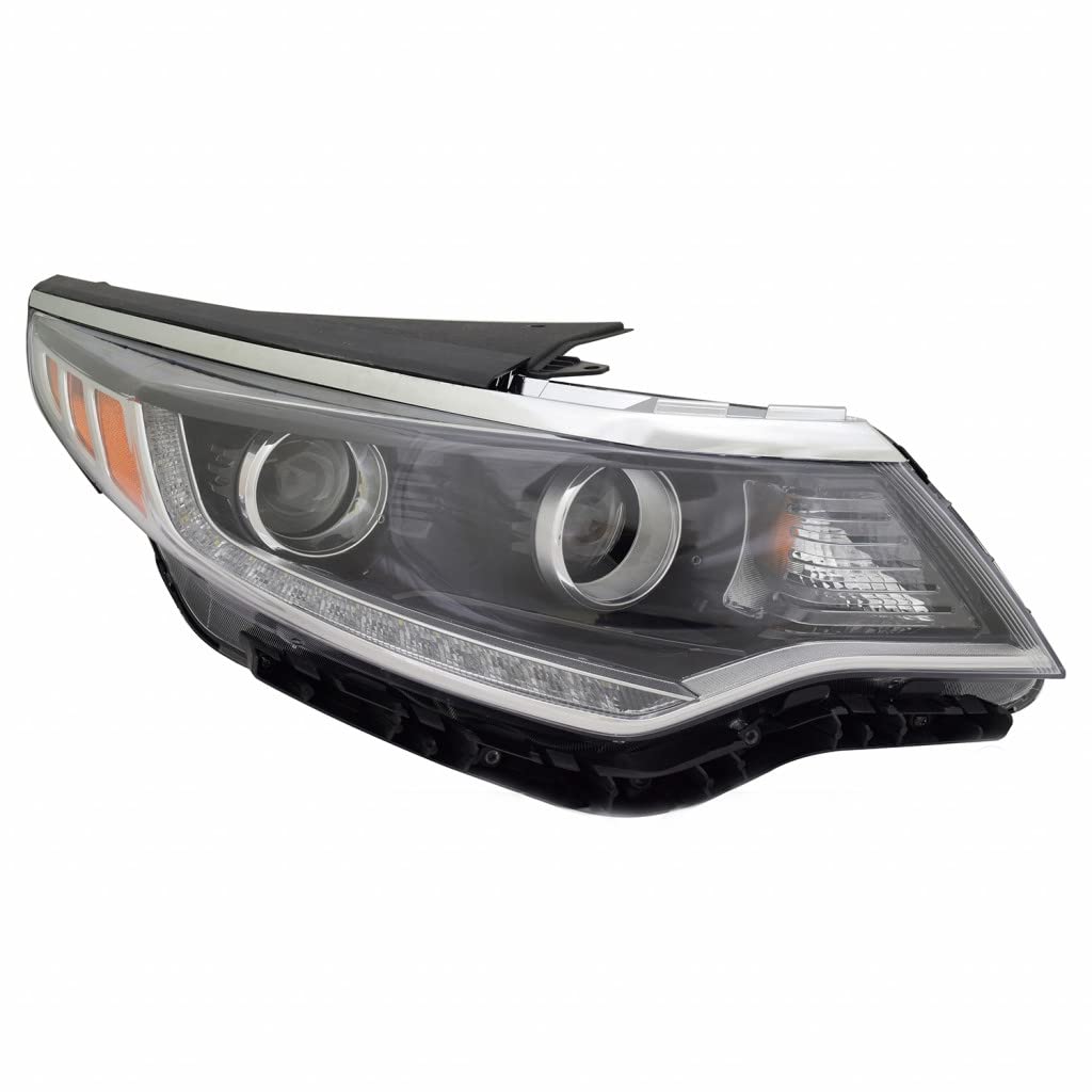 Right headlamp assembly composite new CAPA certified aftermarket KIA Optima 2016-2017