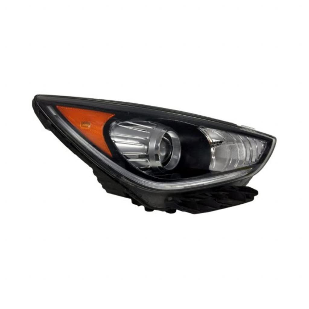 Right headlamp assembly composite new CAPA certified aftermarket KIA Niro 2017-2019