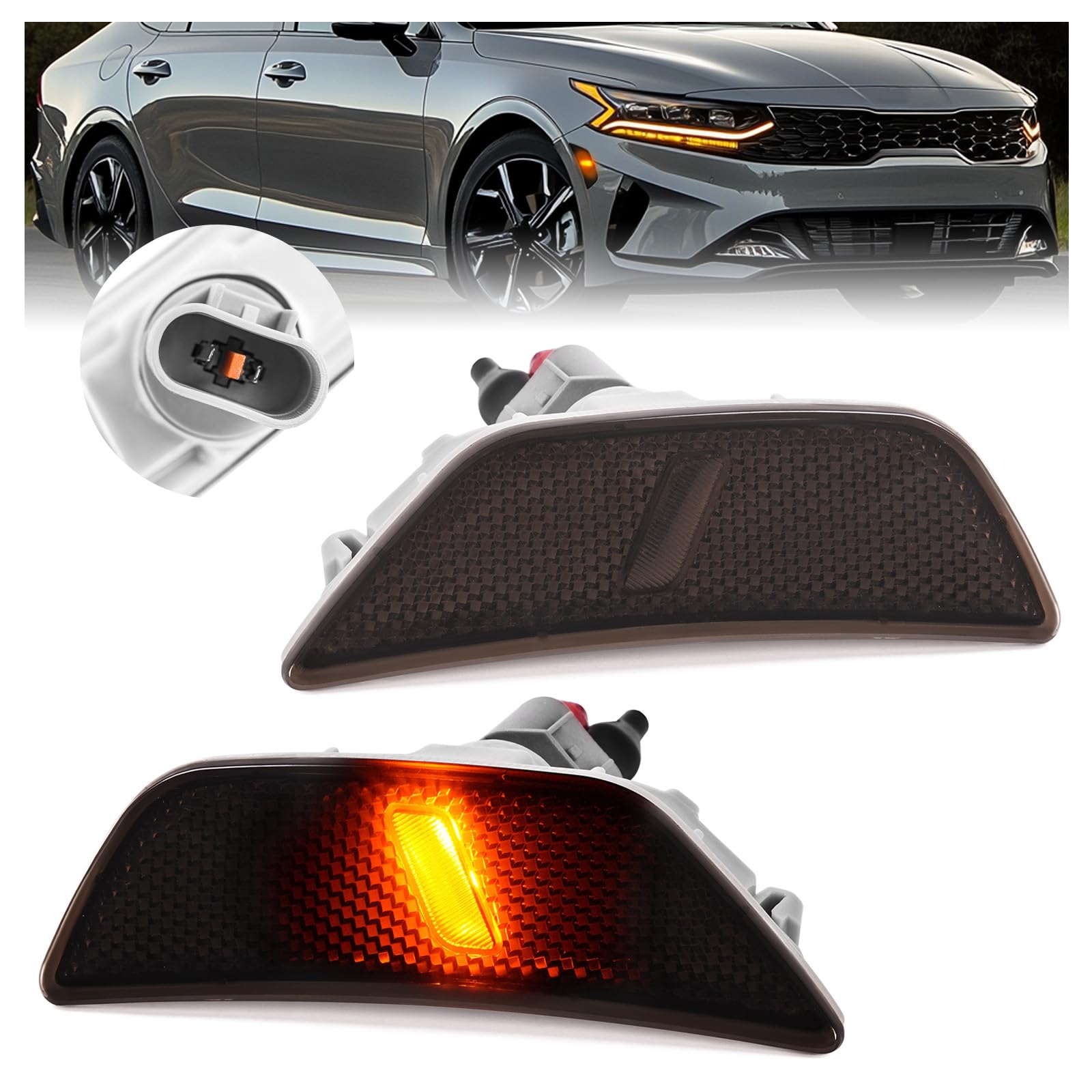 Left front marker lamp assembly new aftermarket replacement KIA K5 2021-2024