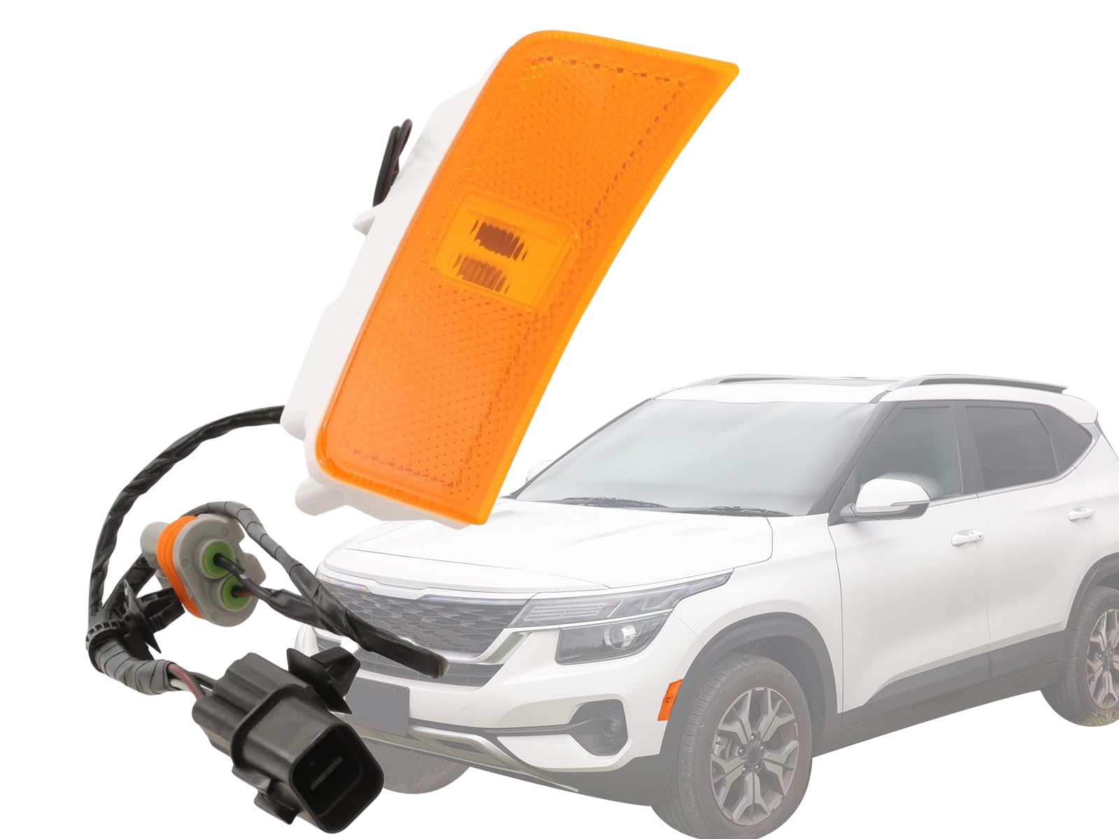 Left front marker lamp assembly new CAPA certified aftermarket KIA Seltos 2021-2023