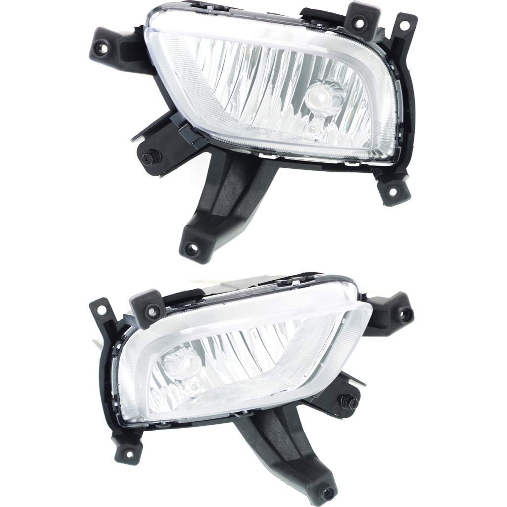 Left fog lamp assembly new aftermarket replacement KIA Forte 2014-2016