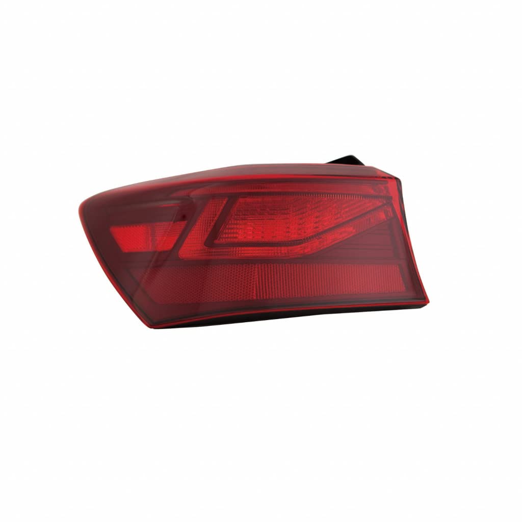 Left taillamp assembly outer new CAPA certified aftermarket KIA Forte 2019-2024