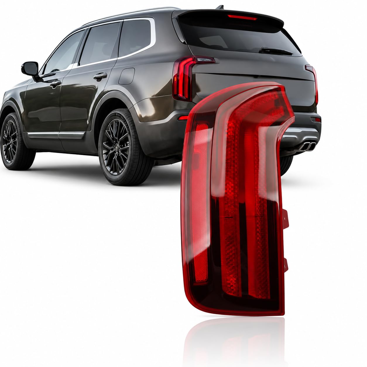 Left taillamp assembly outer new aftermarket replacement KIA Telluride 2020-2022