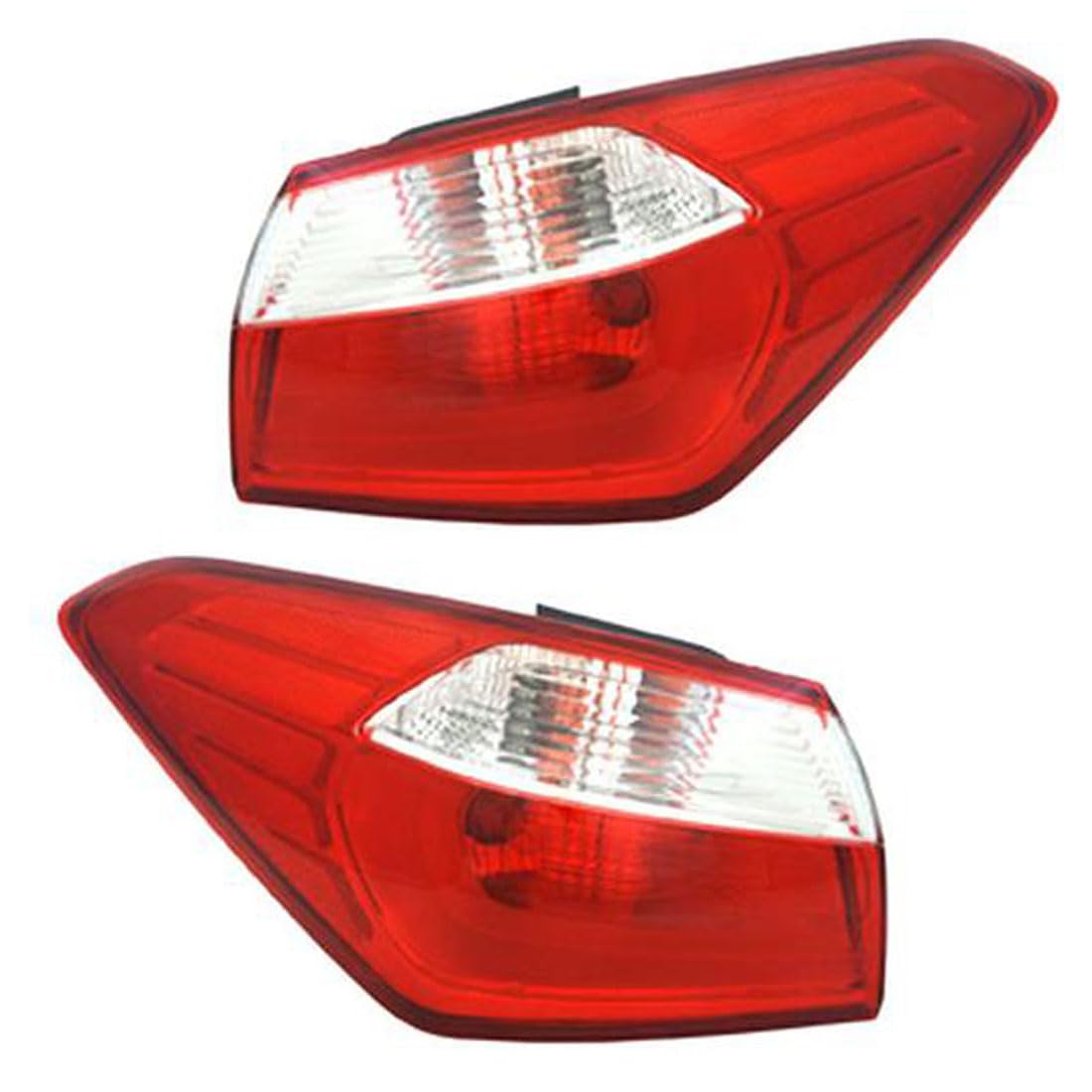 Right taillamp assembly outer new CAPA certified aftermarket KIA Forte 2014-2016