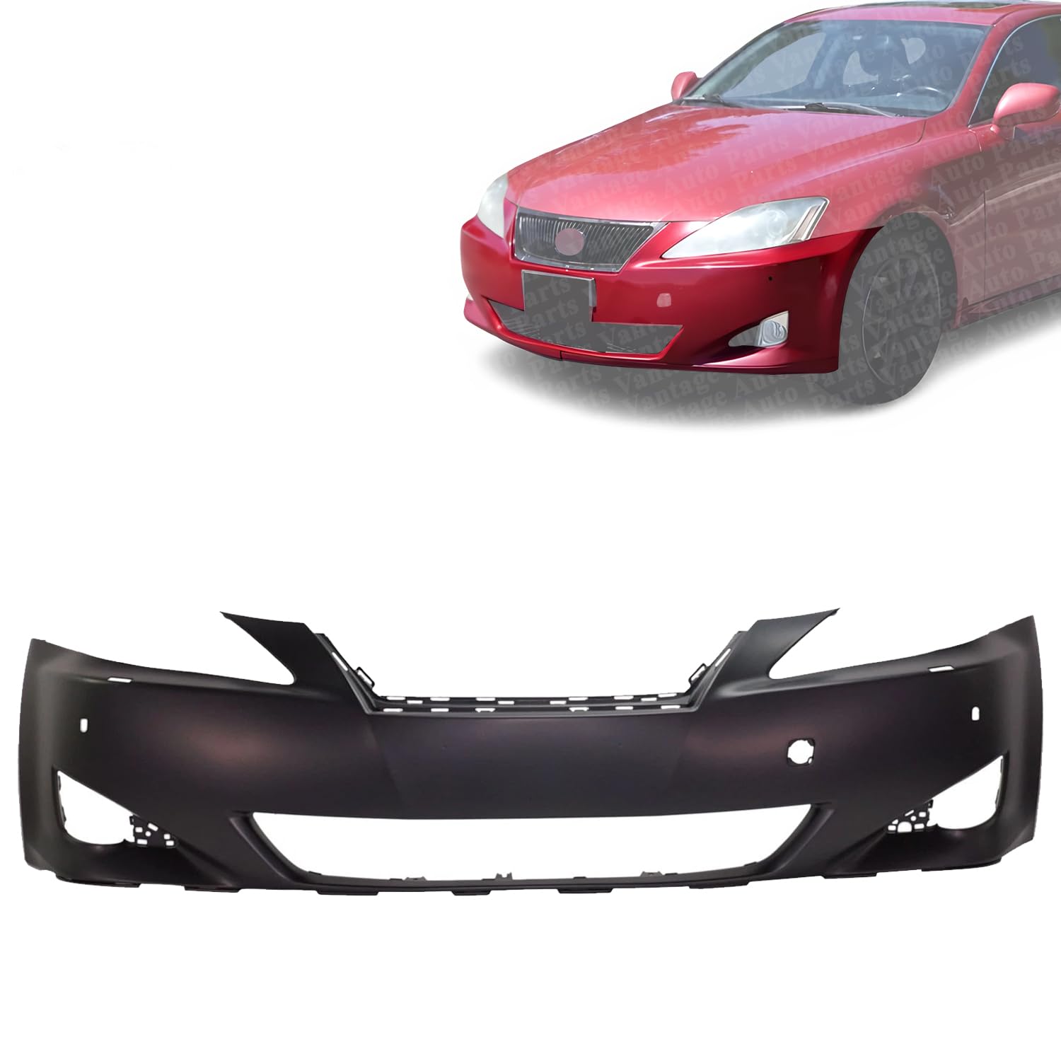 Front bumper cover new aftermarket replacement Lexus IS250 2006-2008