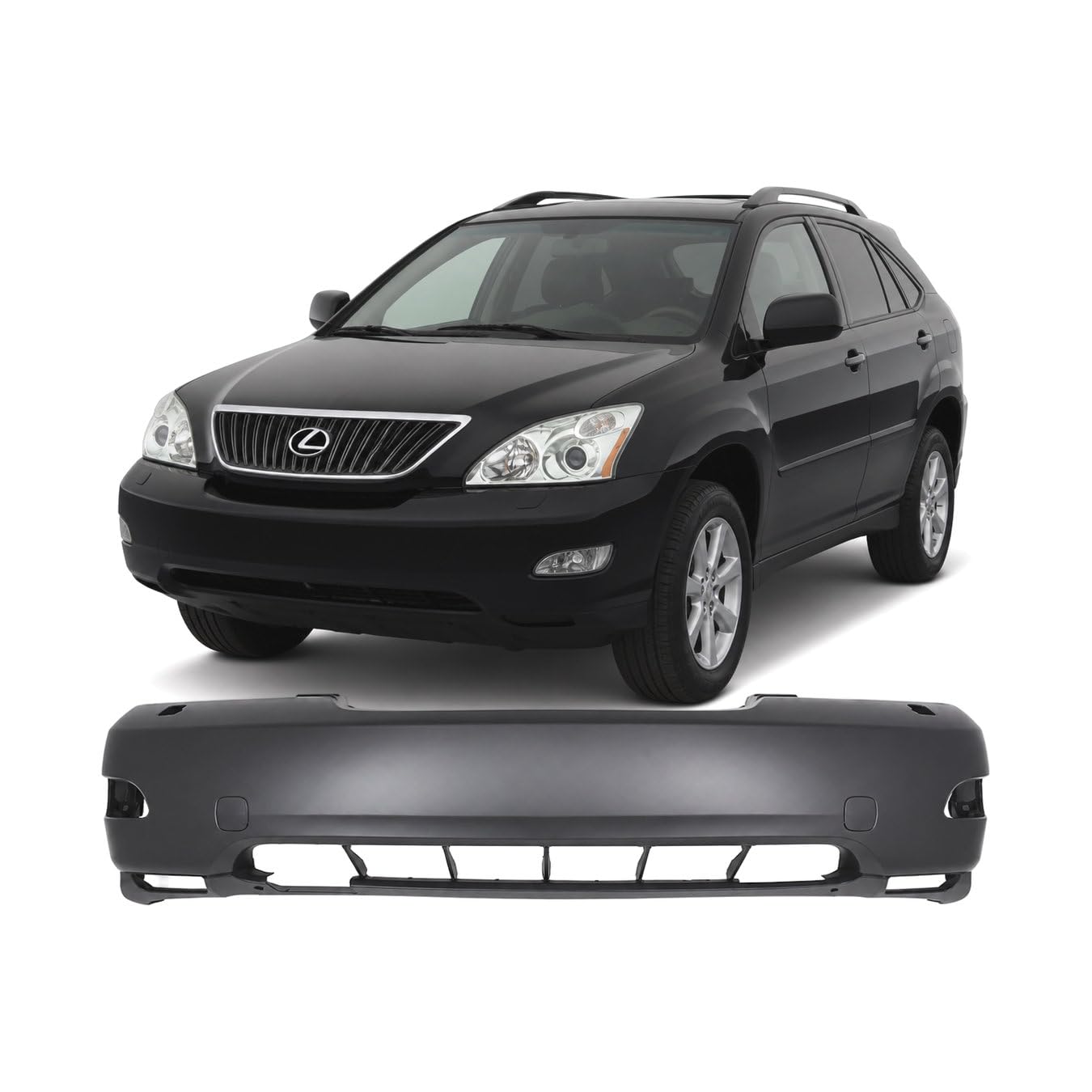 Front bumper cover new aftermarket replacement Lexus RX350 2007-2009