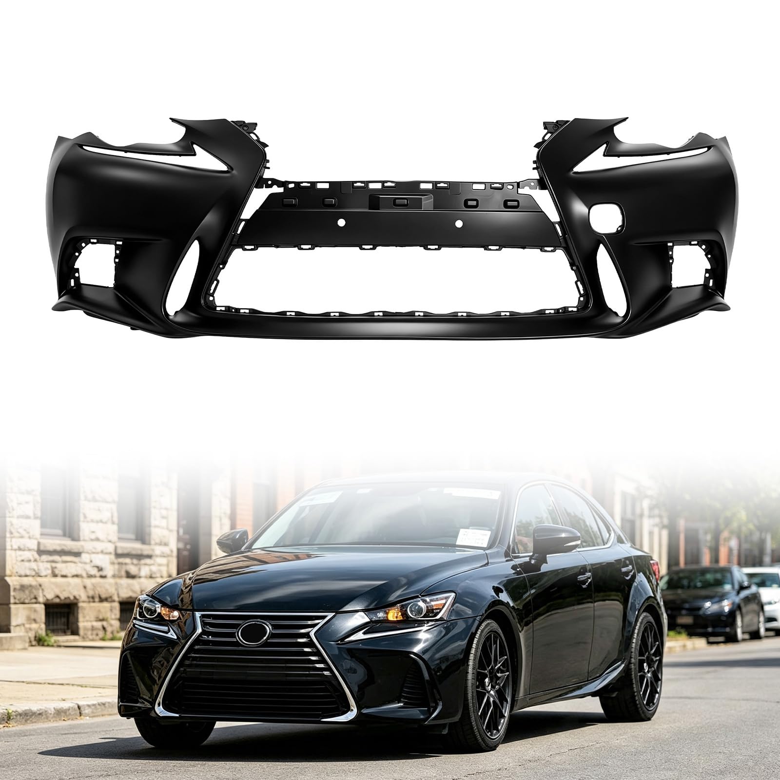 Front bumper cover new aftermarket replacement Lexus IS350 2014-2016