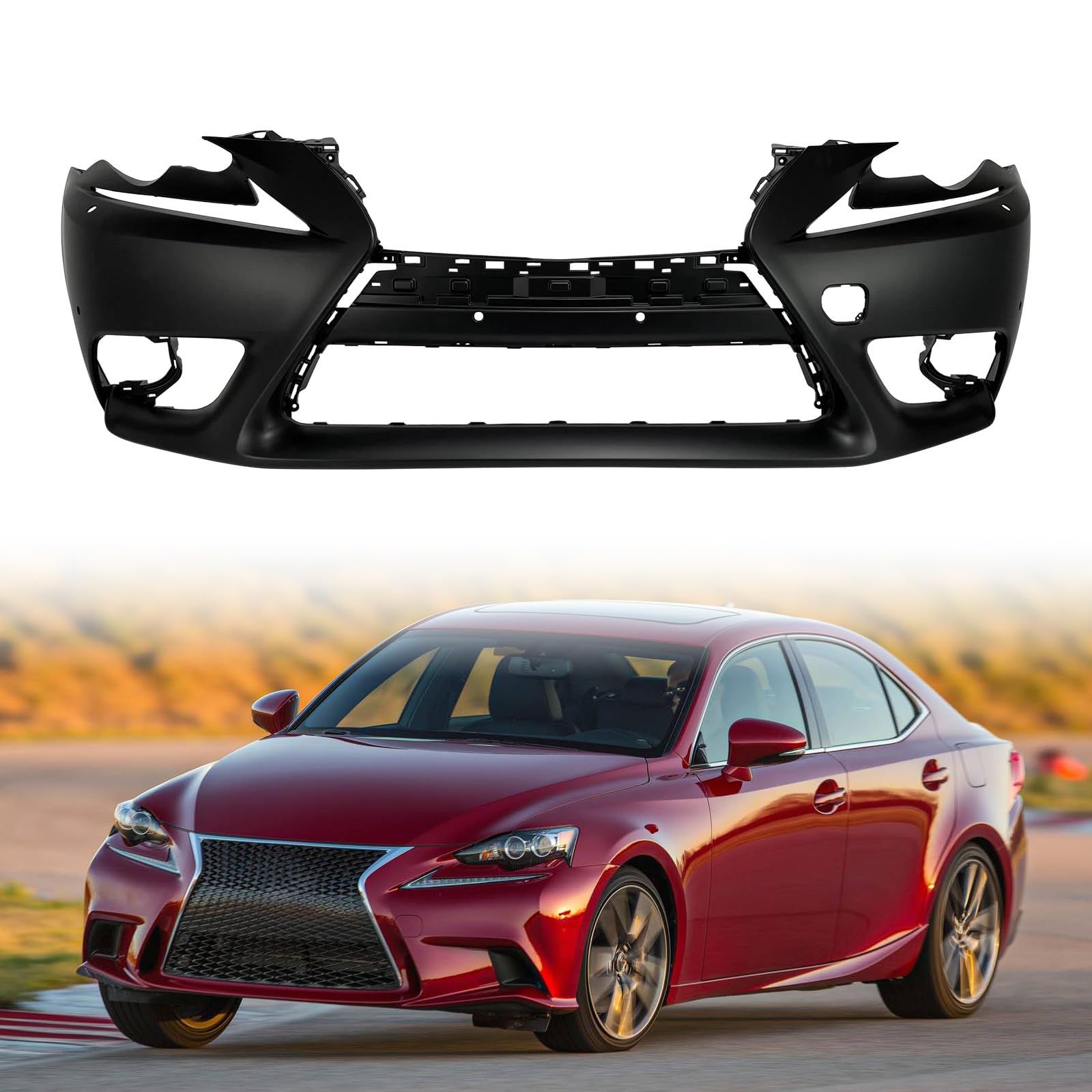 Front bumper cover new aftermarket replacement Lexus IS350 2014-2016