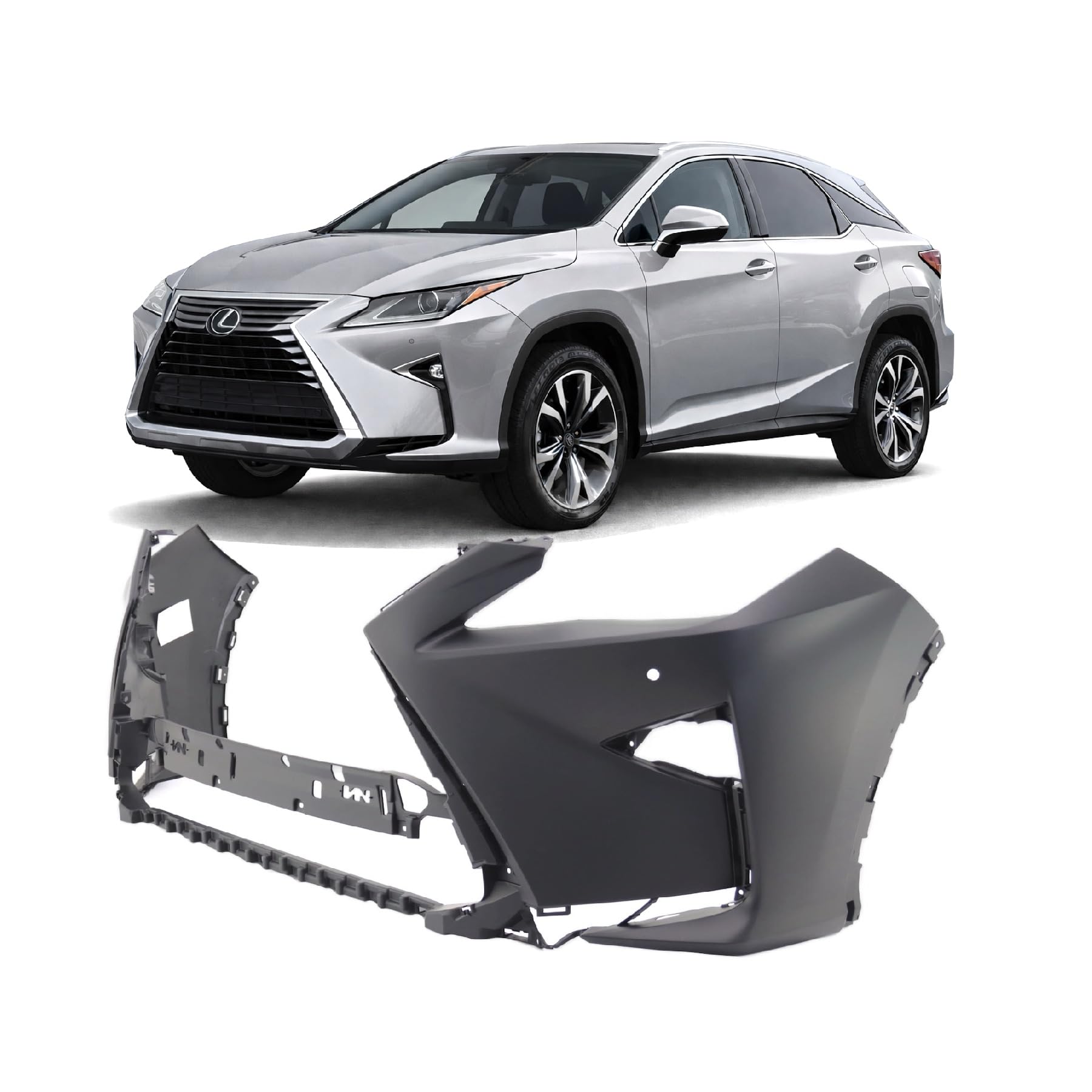Front bumper cover new CAPA certified aftermarket Lexus RX350 2016-2019