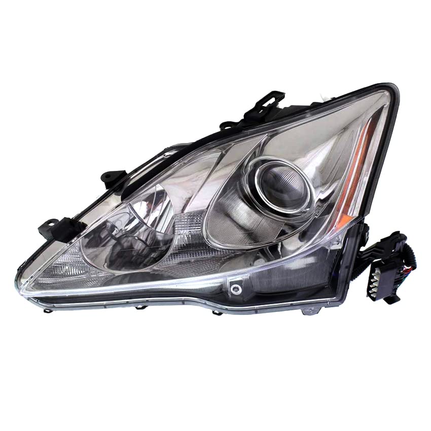 Left headlamp assembly composite new aftermarket replacement Lexus IS250 2006-2008
