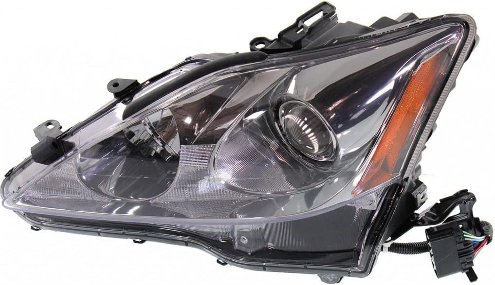 Left headlamp lens/housing new aftermarket replacement Lexus IS250 2009-2010