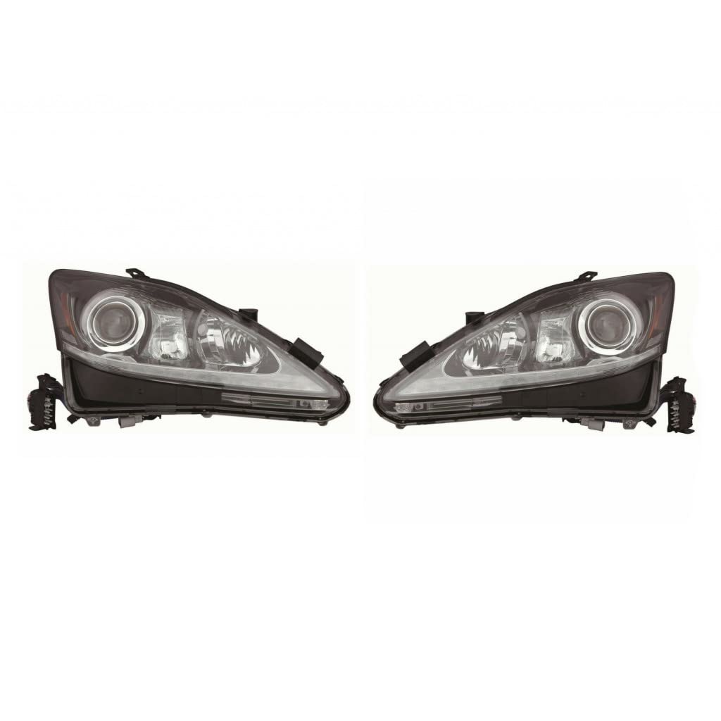 Left headlamp lens/housing new aftermarket replacement Lexus IS350 2012-2013
