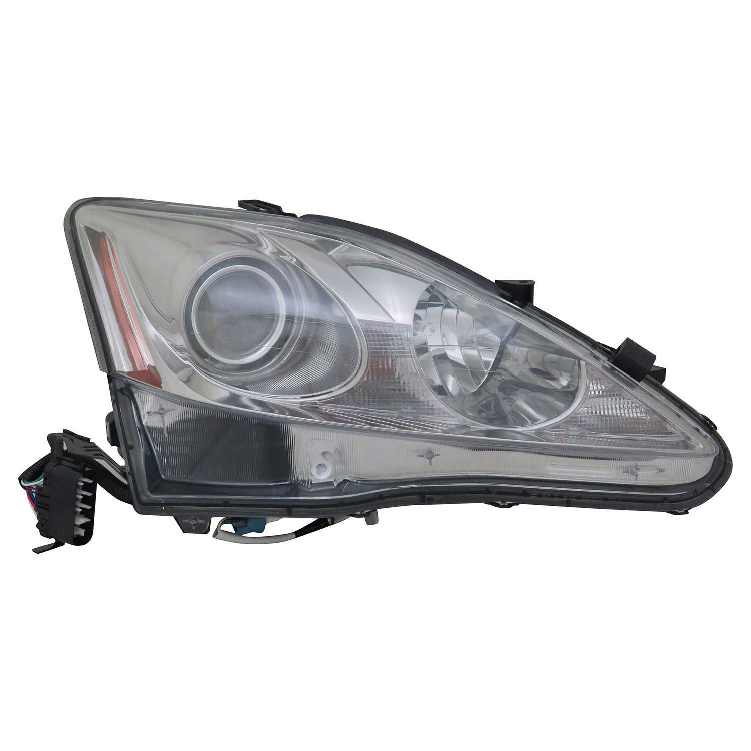 Right headlamp lens/housing new aftermarket replacement Lexus IS250 2009-2010