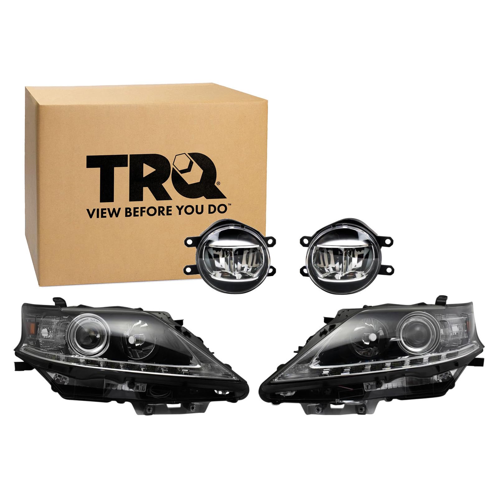 Right headlamp lens/housing new aftermarket replacement Lexus RX350 2013-2015