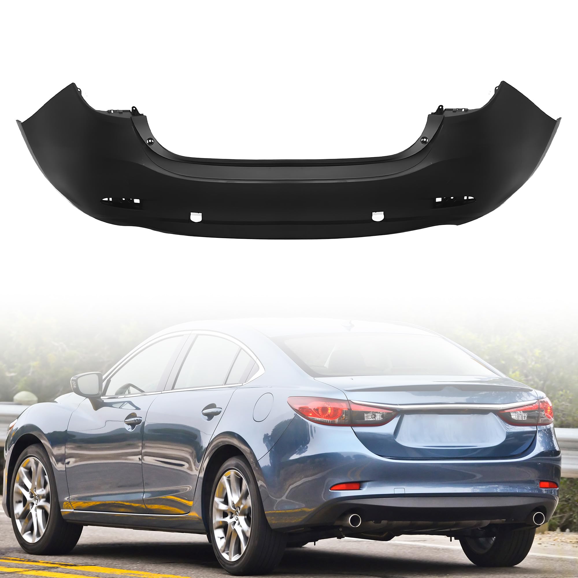 Rear bumper cover new aftermarket replacement Mazda 6 2014-2017