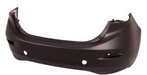 Rear bumper cover new CAPA certified aftermarket Mazda 3 2014-2018