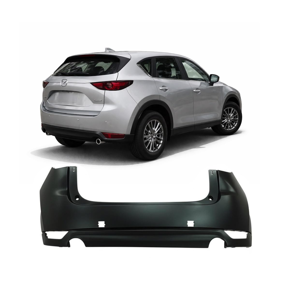Rear bumper cover new aftermarket replacement Mazda CX-5 2017-2021