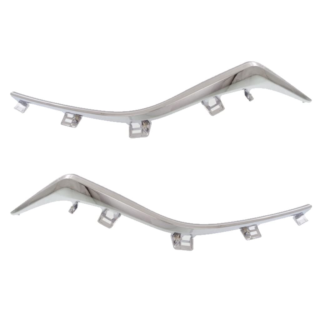 Left grille molding lower new CAPA certified aftermarket Mazda 3 2014-2016