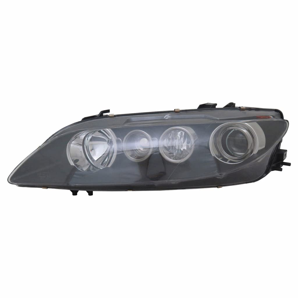 Left headlamp assembly composite new aftermarket replacement Mazda 6 2006-2008